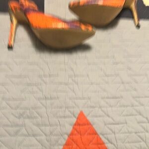 Vibrant Orange and Purple Heels